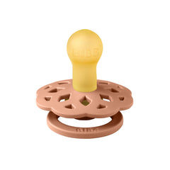 BIBS Boheme woodchuck pacifier close-up highlighting timeless Danish design.