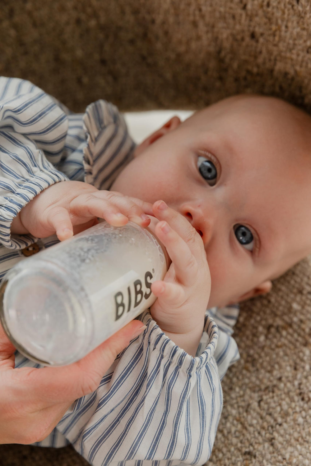 BIBS ivory bottle is BPA-free and made from food-grade materials.