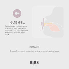 BPA-free BIBS pacifier meeting EU safety standards EN 1400