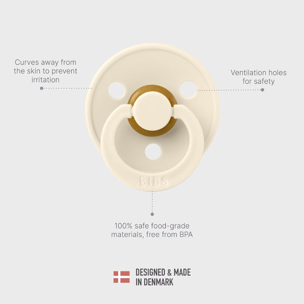 BIBS BPA-free pacifier ensures safer everyday use.
