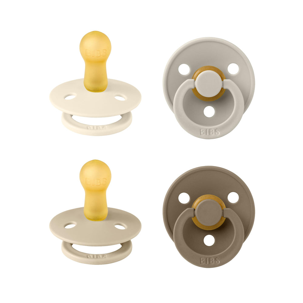 BIBS Vanilla Mix pacifier with round nipple soothing baby