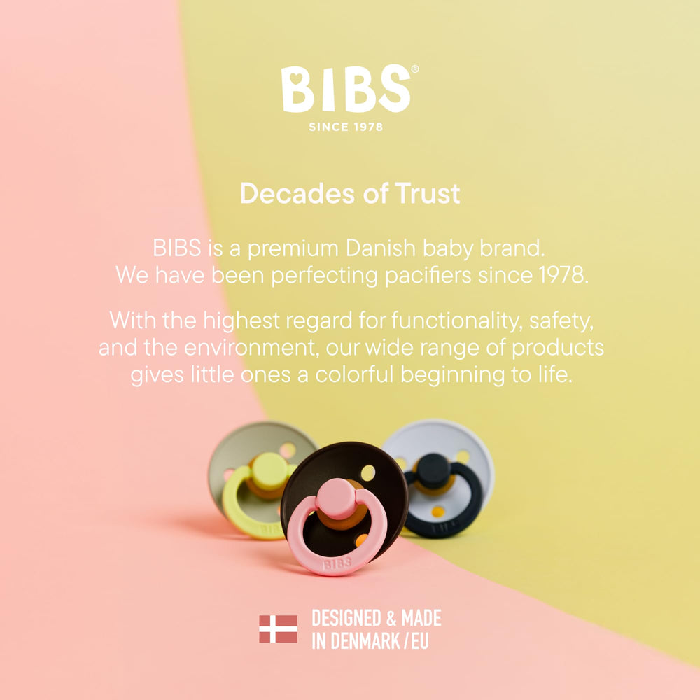 BIBS BPA-free pacifier ensures safe, chemical-free use for babies