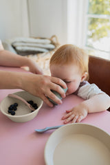 BIBS cup set vanilla and heather colors add calm mealtime vibes.