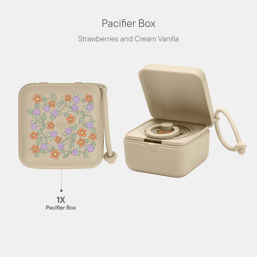 Open lid view of BIBS Liberty box showing compact storage design.