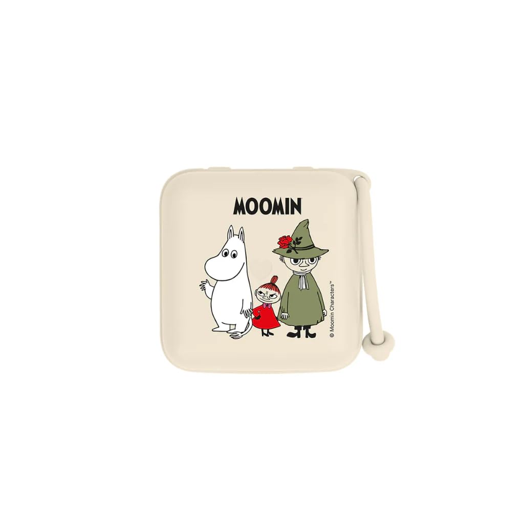 BIBS Moomins pacifier box open for easy access and organization.