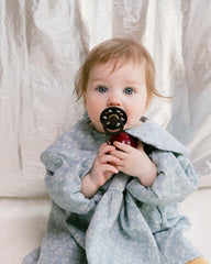 BIBS natural rubber latex material provides softness for tiny mouths.