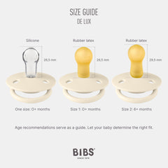 BIBS pacifier OneSize two-pack symmetric nipple for balanced sucking