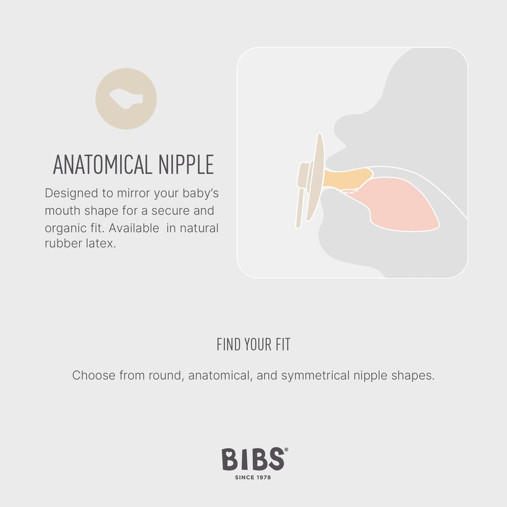 BIBS Pacifiers Denmark-made packaging highlights Danish craftsmanship.
