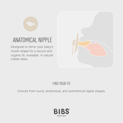 BIBS Pacifiers Denmark-made packaging highlights Danish craftsmanship.