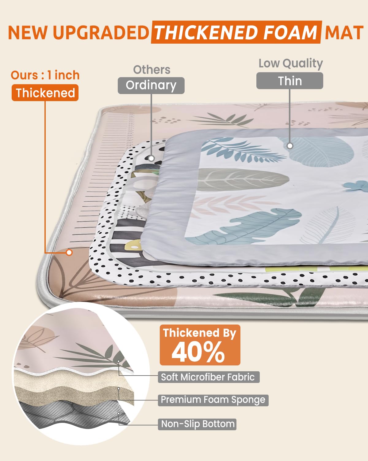 BICESTE foldable travel-friendly playmat for easy setup anywhere