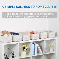 Bidtakay storage bin with cotton rope handles for easy transport.