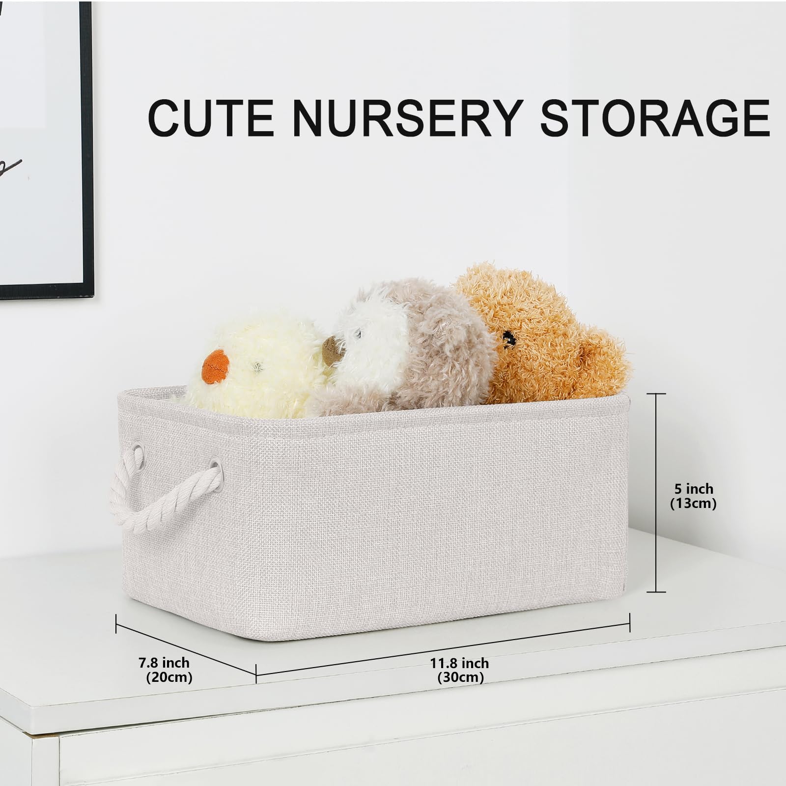 Bidtakay easy-clean fabric storage bin ready for quick maintenance.