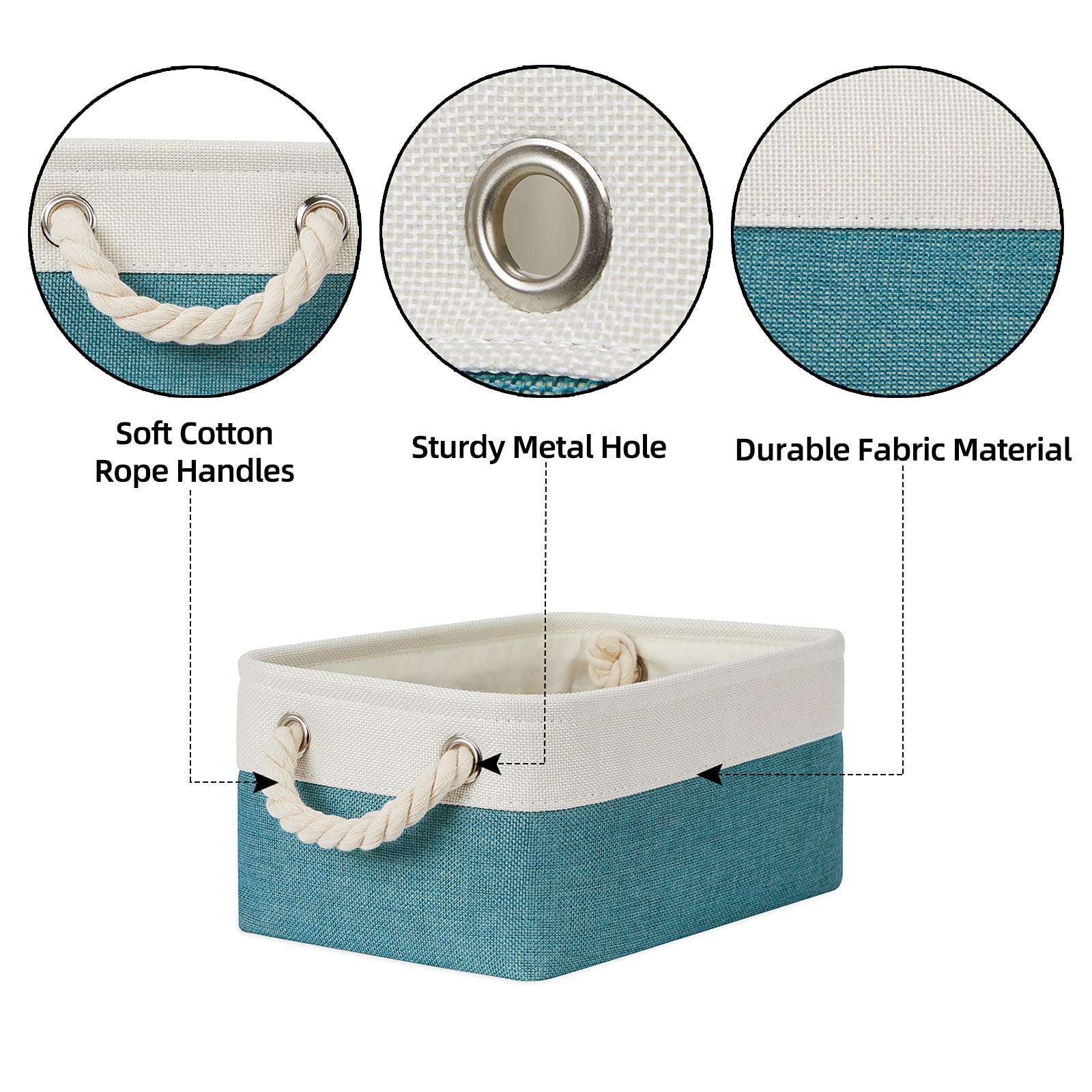 Bidtakay fabric baskets easy-clean design keeps dust to a minimum.