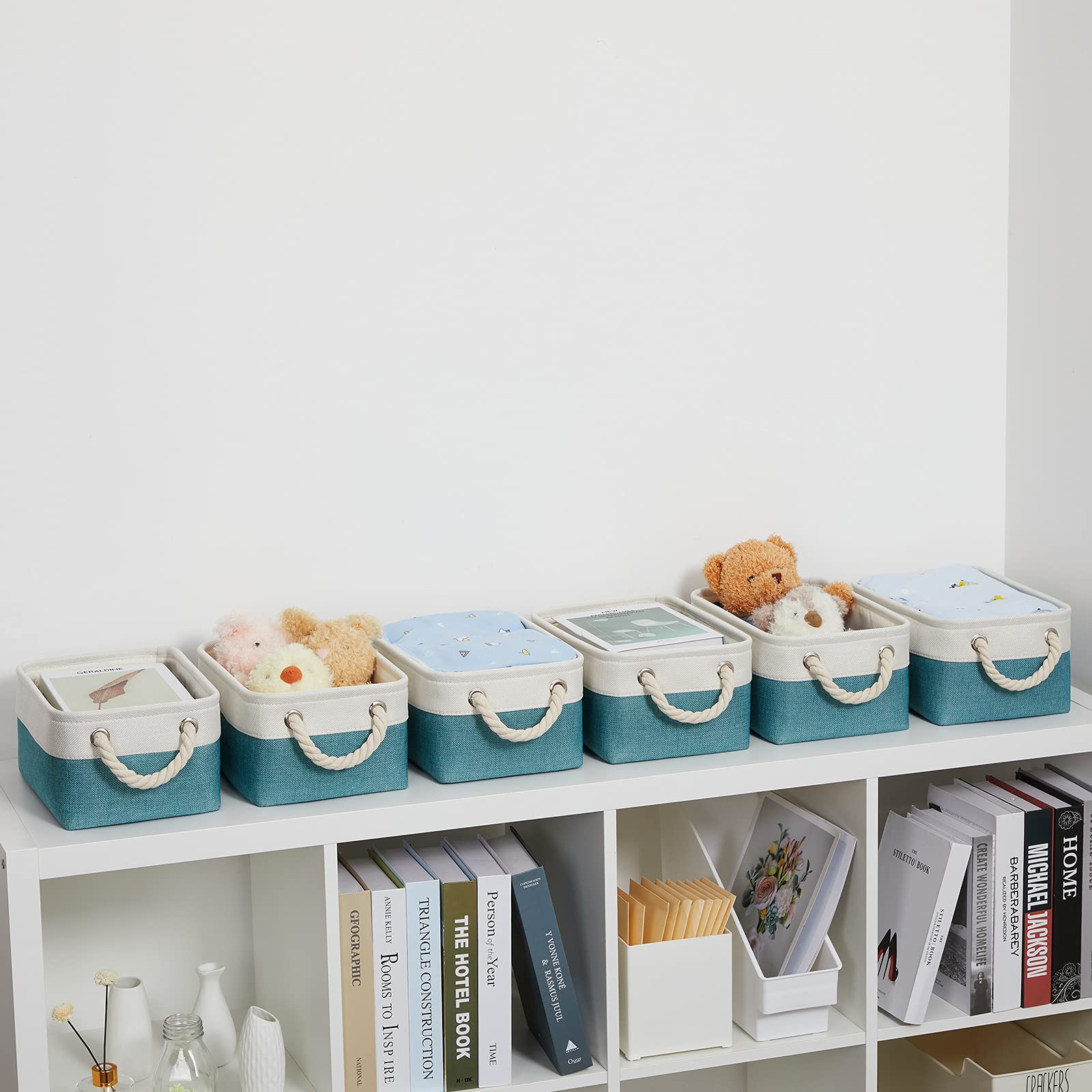 Bidtakay fabric baskets toy storage helps kids keep rooms organized.