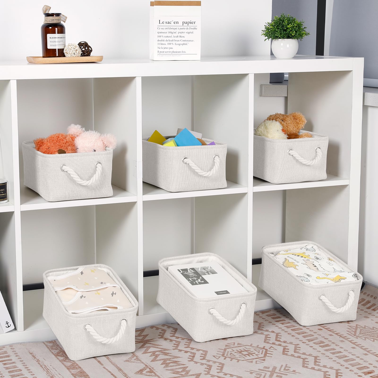 Bidtakay versatile storage bin suitable for office, living room, and more.