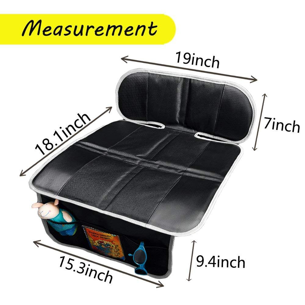 Big Ant car seat protector fits with LATCH systems for secure installation.