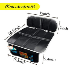 Big Ant car seat protector fits with LATCH systems for secure installation.