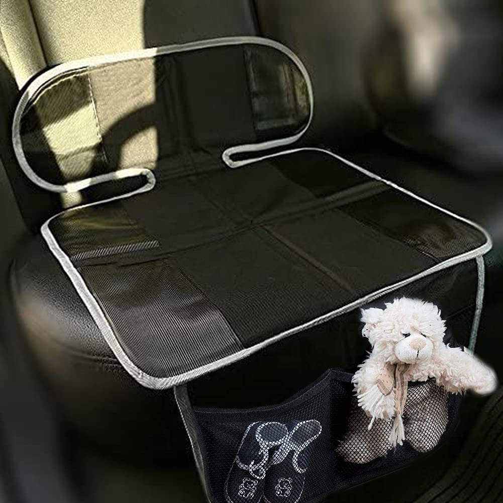 Big Ant non-slip backing with tabs anchors the protector to the seat