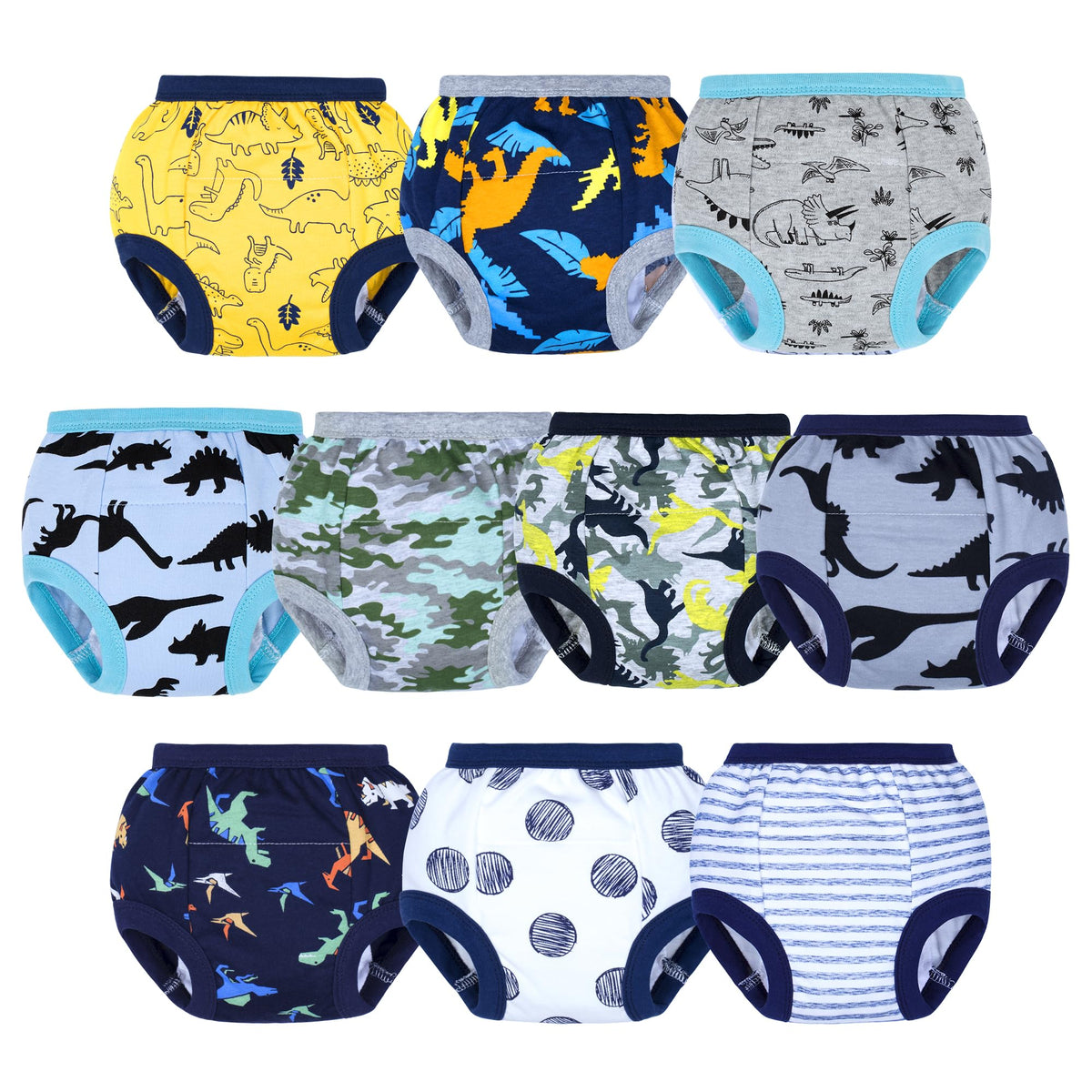 BIG ELEPHANT potty training underwear with dinosaur party print supports early learning.