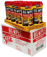 Big Wipes Red Top pack of 8 tubs for heavy-duty workshop cleaning