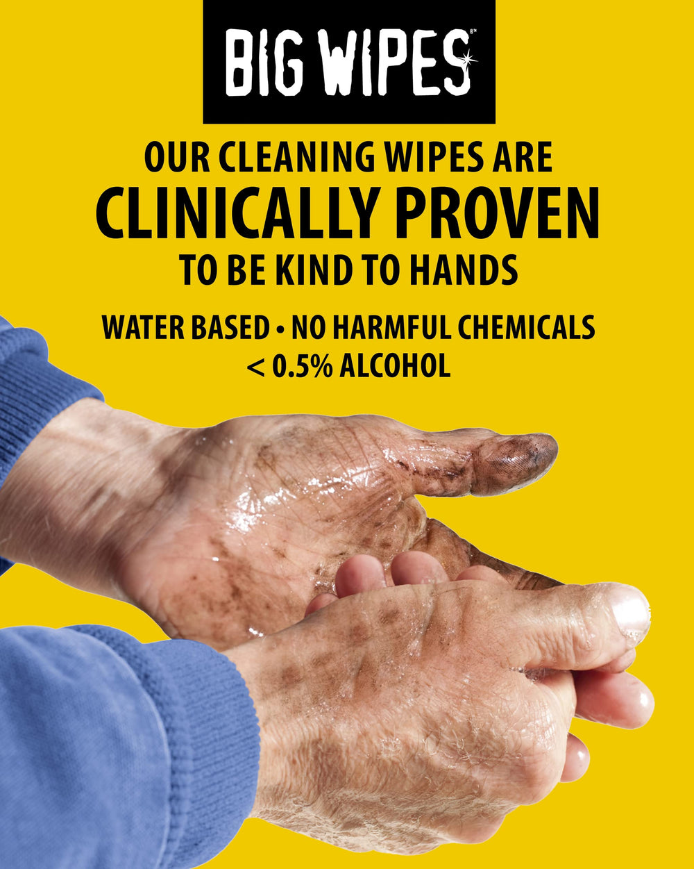 Big Wipes Red Top smooth absorbent side for quick mess cleanup