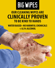 Big Wipes Red Top smooth absorbent side for quick mess cleanup
