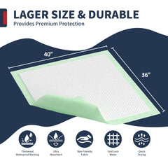 BIGGMED Chucks Pads ultra-absorbent core locks moisture effectively.