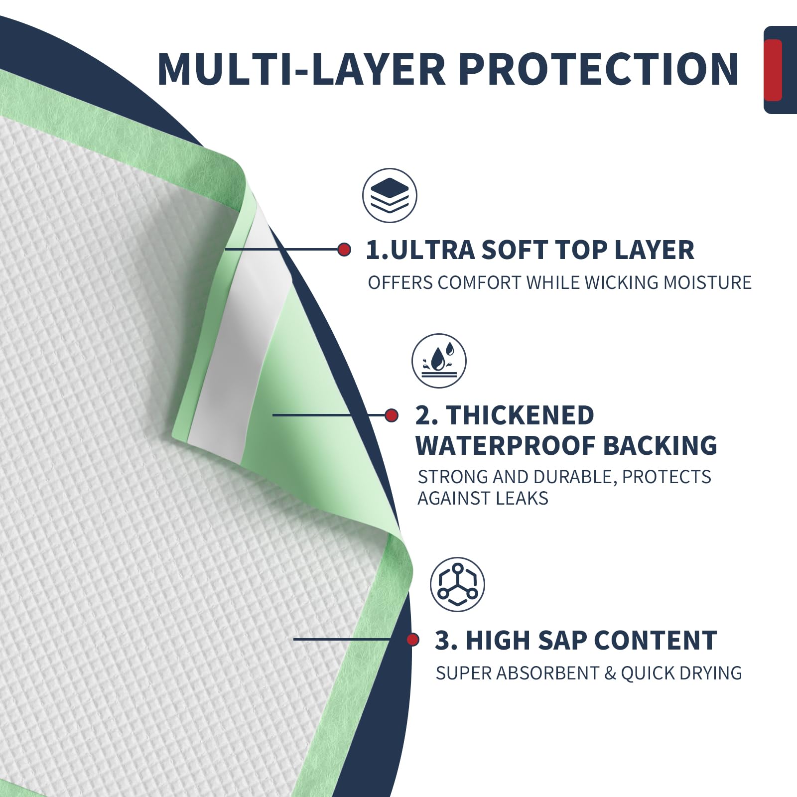 BIGGMED disposable care pads for quick cleanup after use.
