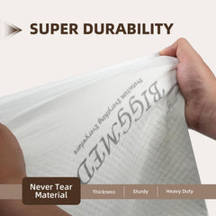 BIGGMED heavy-duty underpads surface close-up shows hypoallergenic fabric