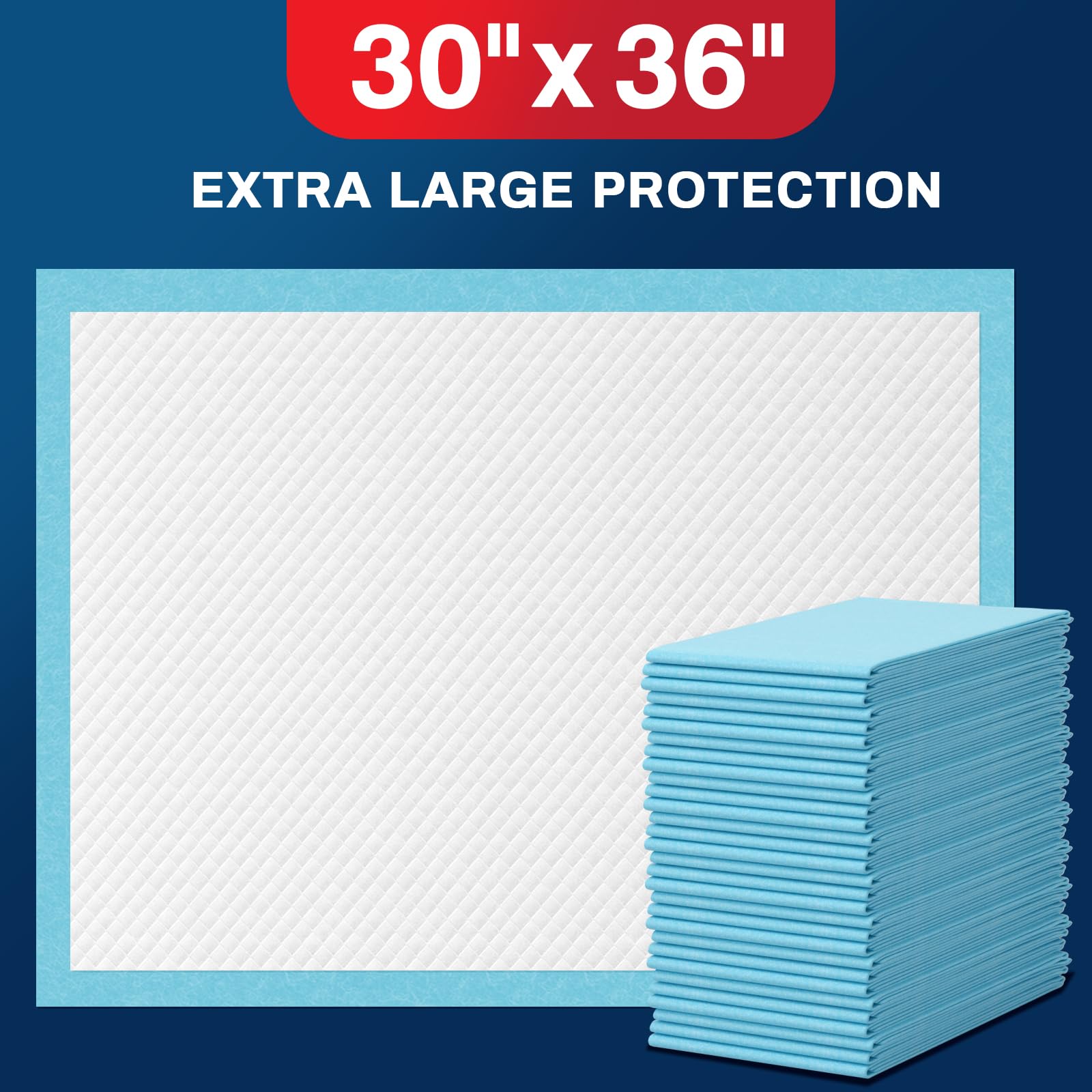 BIGGMED six-layer thickened bed pad design boosts absorption
