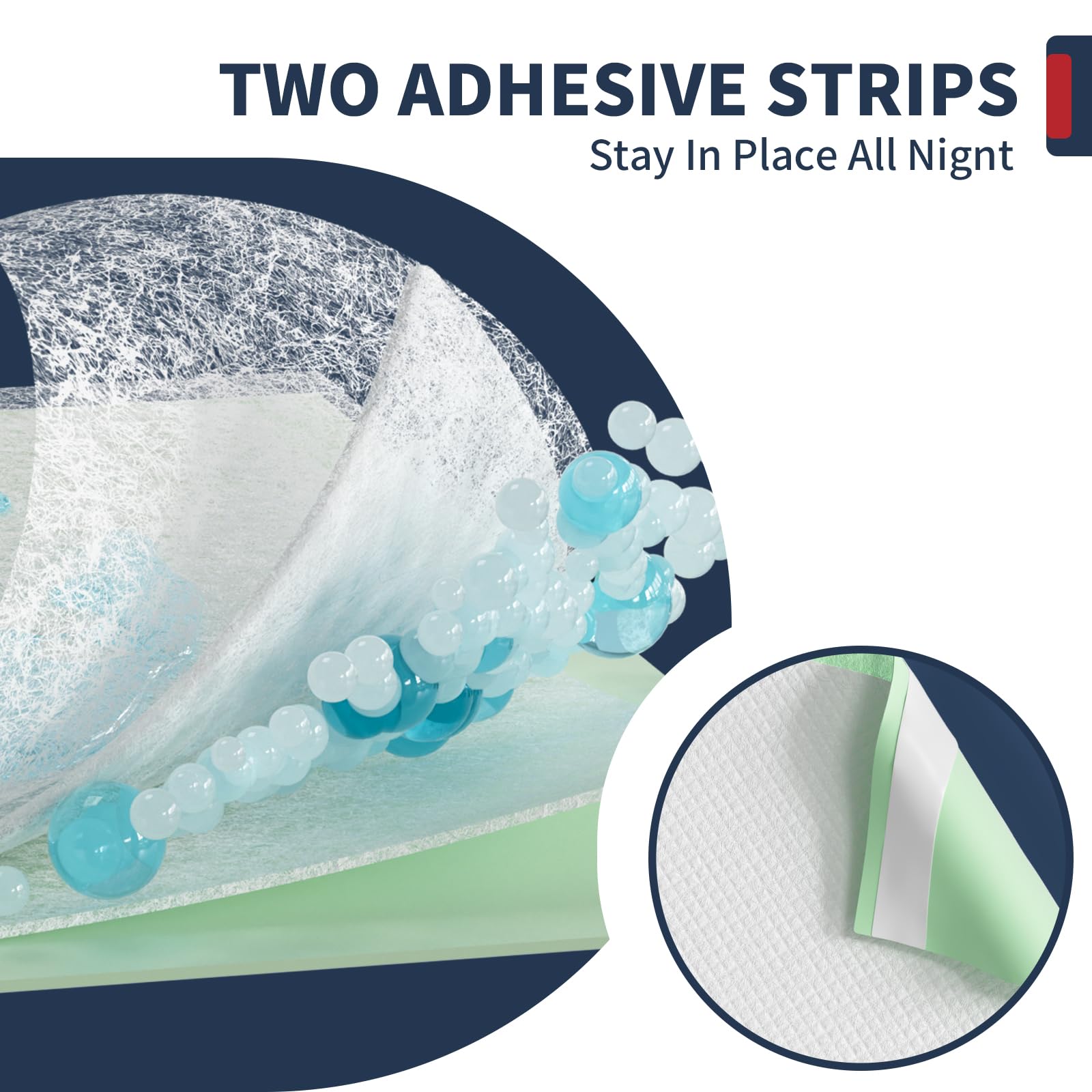 BIGGMED ultra-absorbent core quickly locks moisture and odors, keeping surfaces dry.