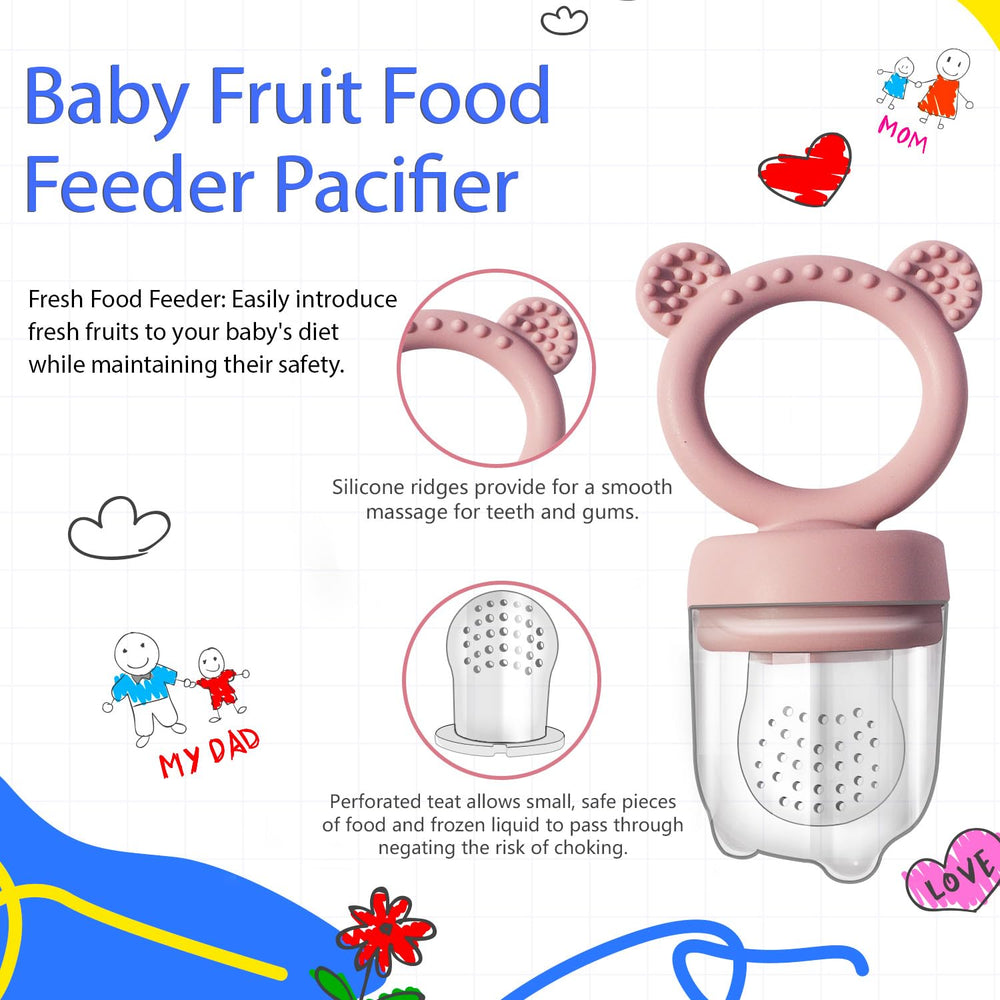 BIGSPINACH breastmilk storage and puree tray in pink for convenient feeding prep.
