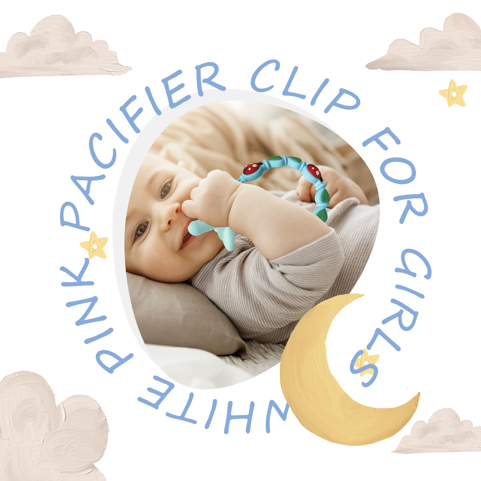 BIGSPINACH durable baby pacifier holder withstands daily wear