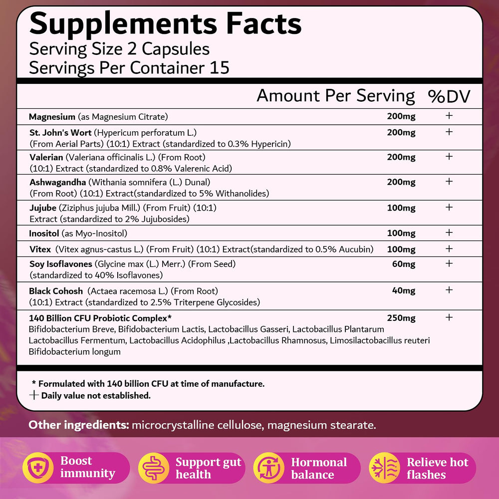Close-up of the 18-in-1 formula with black cohosh and inositol