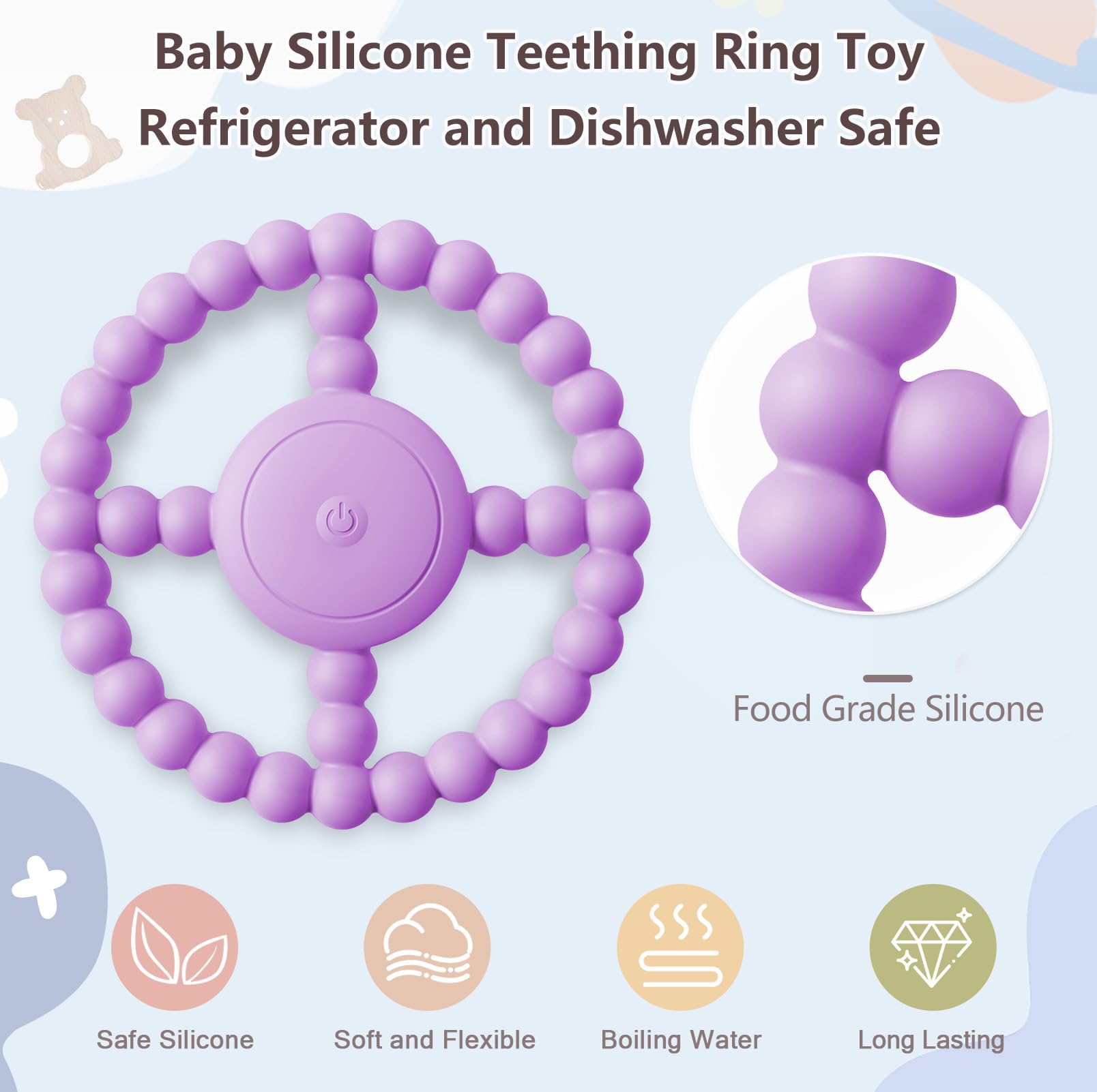 BIKCANP gift-ready purple sensory chew toy for sensory needs