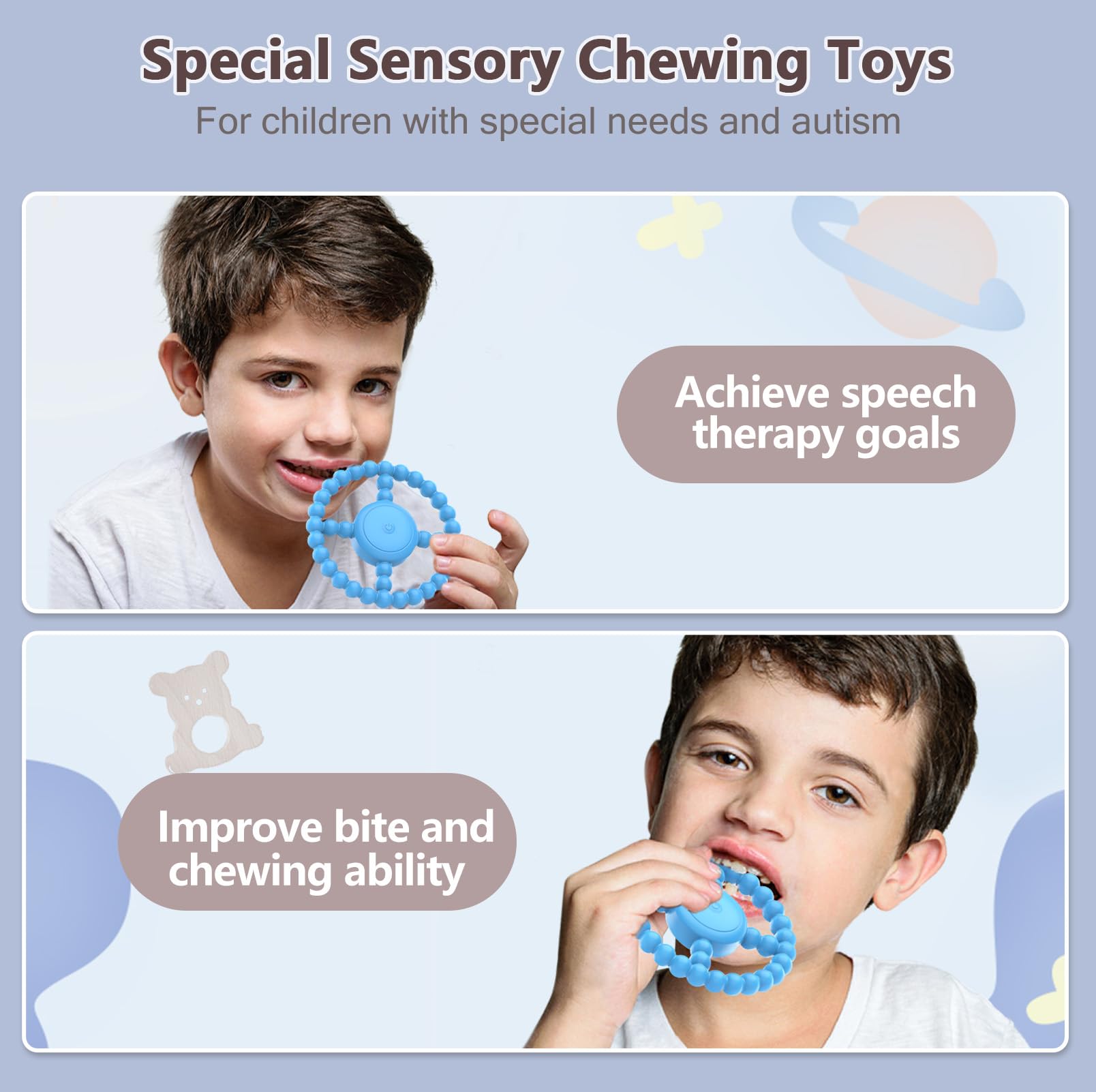 BIKCANP Waterproof Sensory Toy blue easy-to-clean for mess-free play.