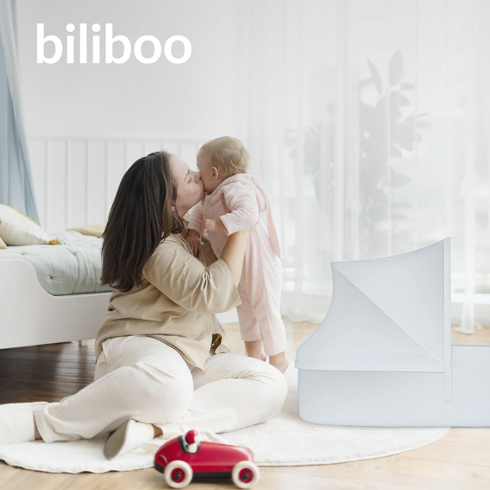 Biliboo baby lounger in use supports naptime and play.