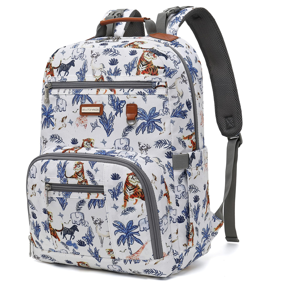BILLITON MASHI diaper bag backpack front view with accessible main pocket