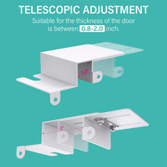 BILLROAD adjustable thickness fits 0.8-2.2 inch doors for versatile setup.