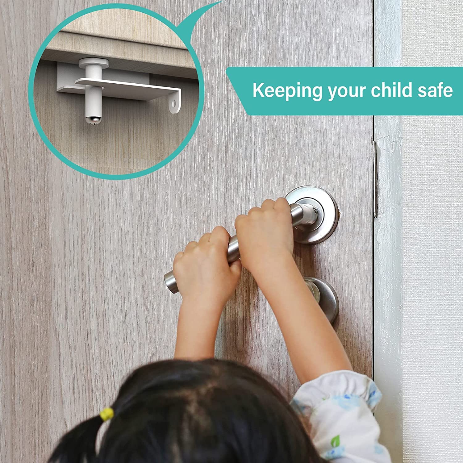 BILLROAD door top lock keeping rooms secured while allowing entry on demand.