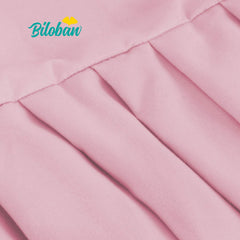 Biloban 14-inch drop crib skirt fits standard cribs for quick styling