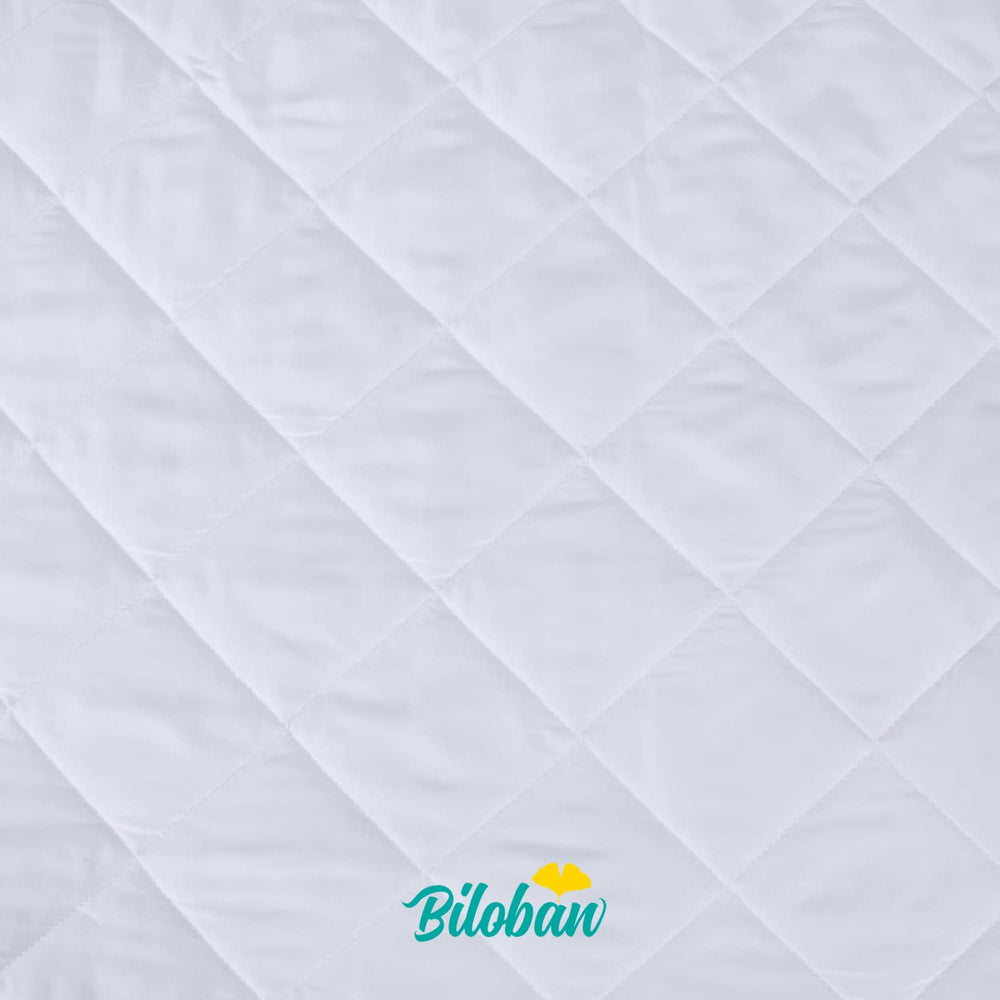 Biloban 2-pack crib mattress encasement for easy rotation and care.