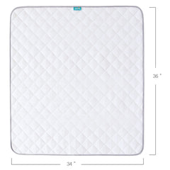 Biloban 34x36 inch coverage shown on a bed setup.