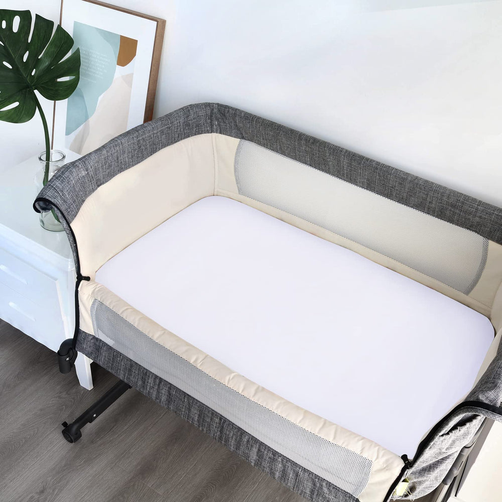 Compatible with Mika Micky, Baby Delight, Dream On Me rectangle bassinet mattresses.