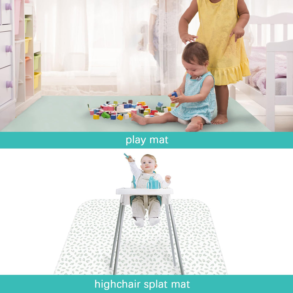 Biloban splat mat measures 46x42 inches for versatile coverage