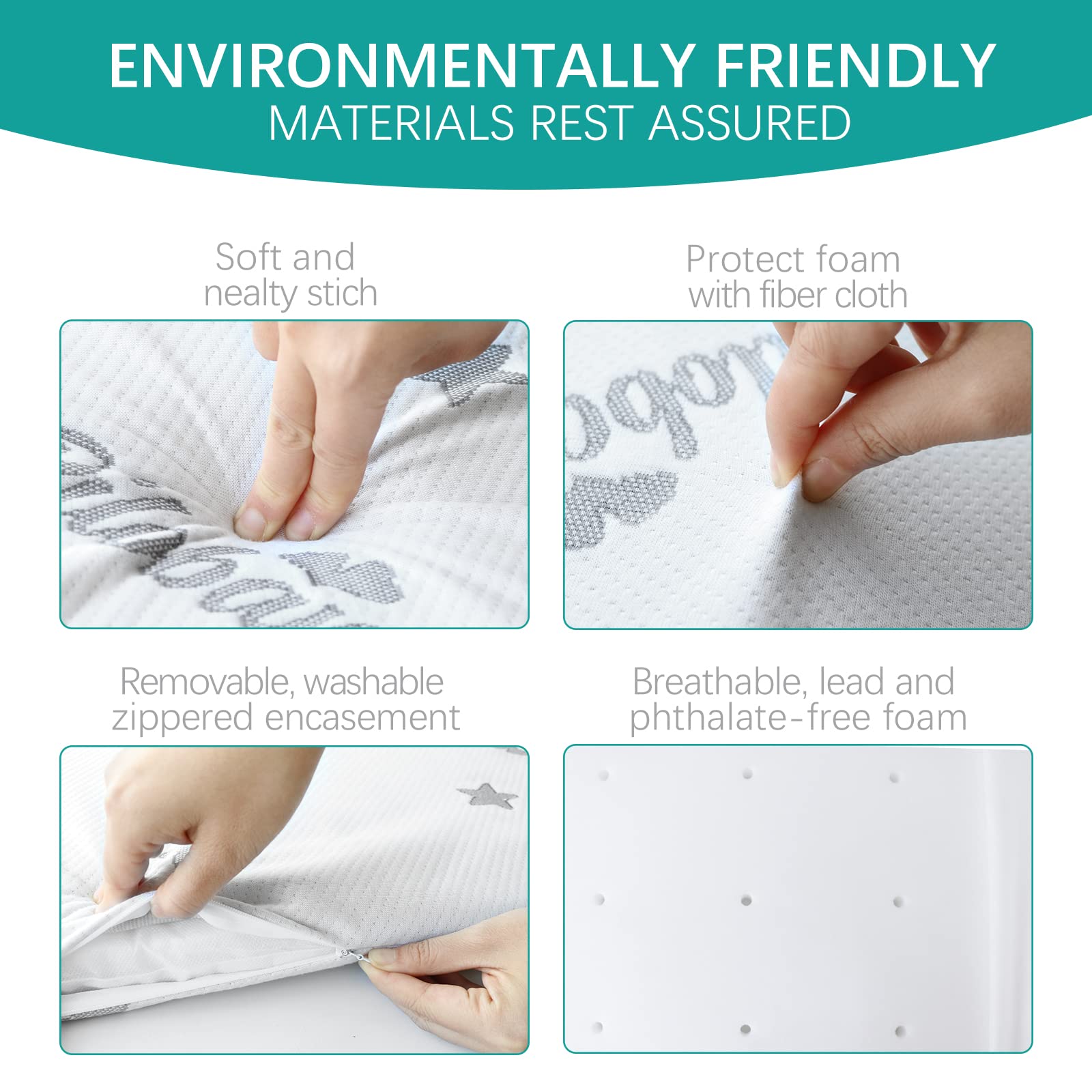 Biloban removable cover showcases star print for easy cleaning
