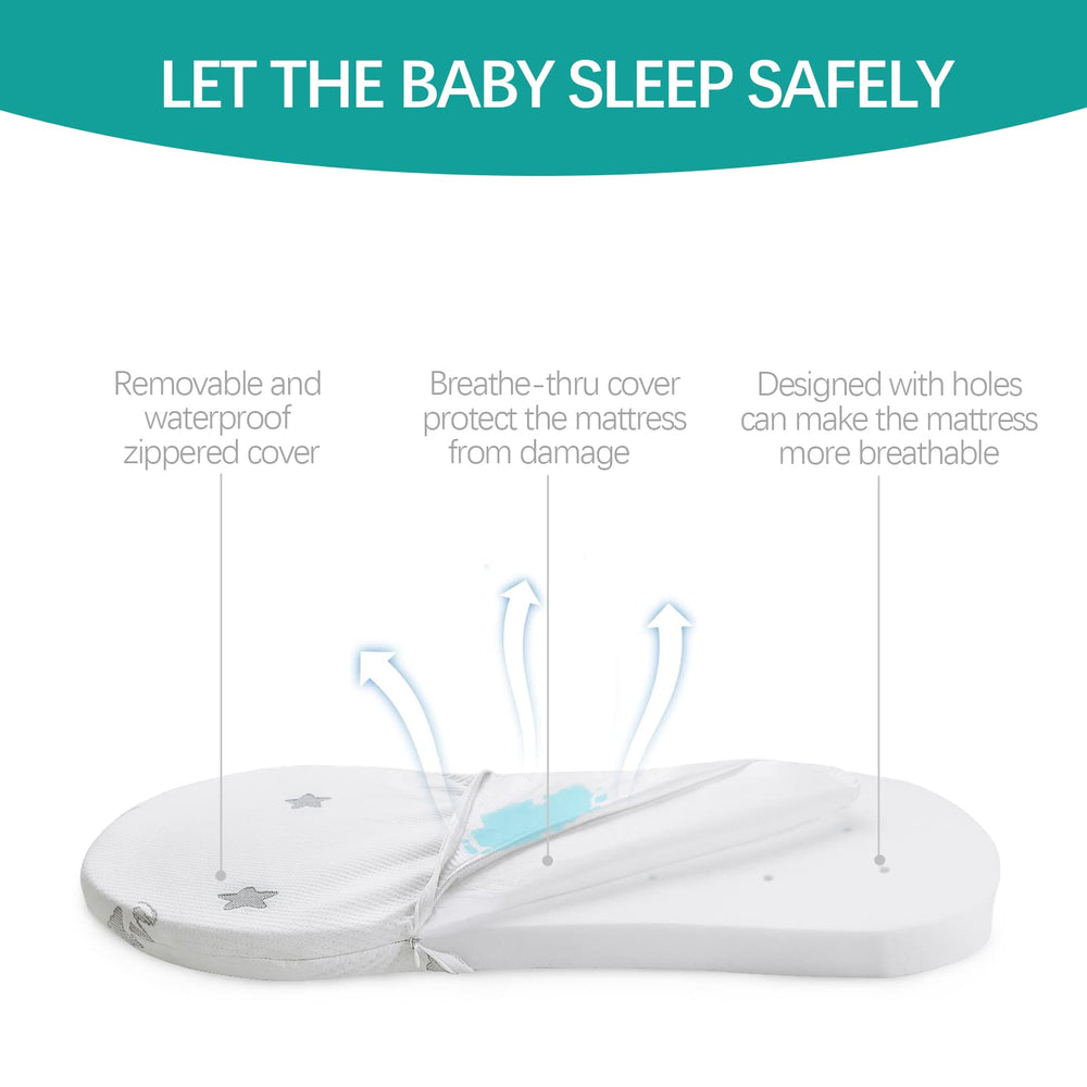 Biloban removable star-print cover, easy to wash and keep clean.