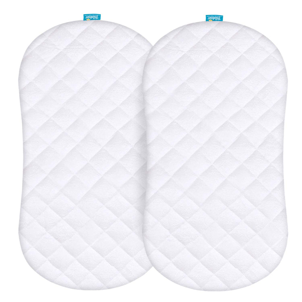 Biloban Bassinet Pad Cover waterproof top view protects against spills for your baby