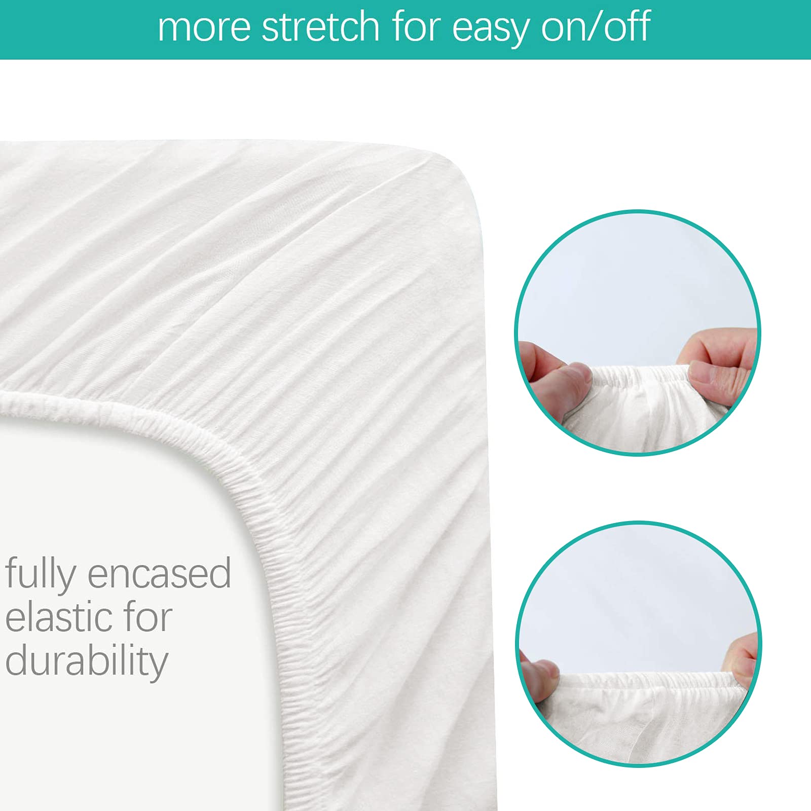 Biloban bassinet sheet fits AMKE 33x19 for a soft quiet nap time