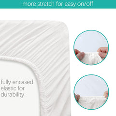 Biloban bassinet sheet fits AMKE 33x19 for a soft quiet nap time